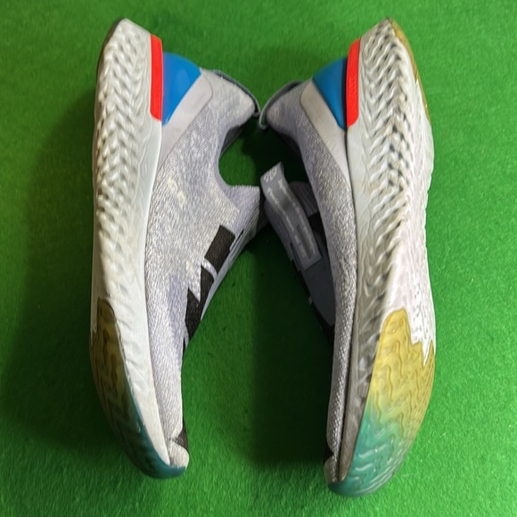 NIKE EPIC PHANTOM REAT FLY KNIT JDI INDIGO FOG RUNNING SHOE BLACK\PURPLE 6YOUTH - Picture 5 of 14